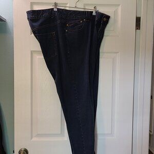 LANE BRYANT GENIUS FIT SKINNY DENIM BLUE JEANS 24 PETITE